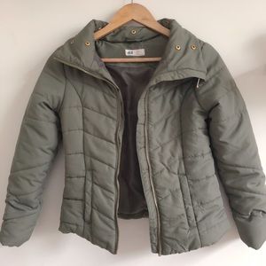 H&M Army Green Puff Jacket